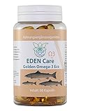 VITARAGNA Gold Omega 3 Fischöl-Kapseln Eco (TG Variante) mit leicht süßlichem Geschmack nach Vanille, hochdosiert mit hohem EPA - DHA - SDA Anteil - 700 mg