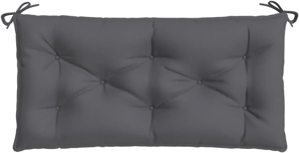 vidaXL Garden Bench Cushions 2 Pcs, Non Slip Seat Pad, Outdoor Furniture Cushion, Living Room Seating Pad, Anthracite Oxford Fabric