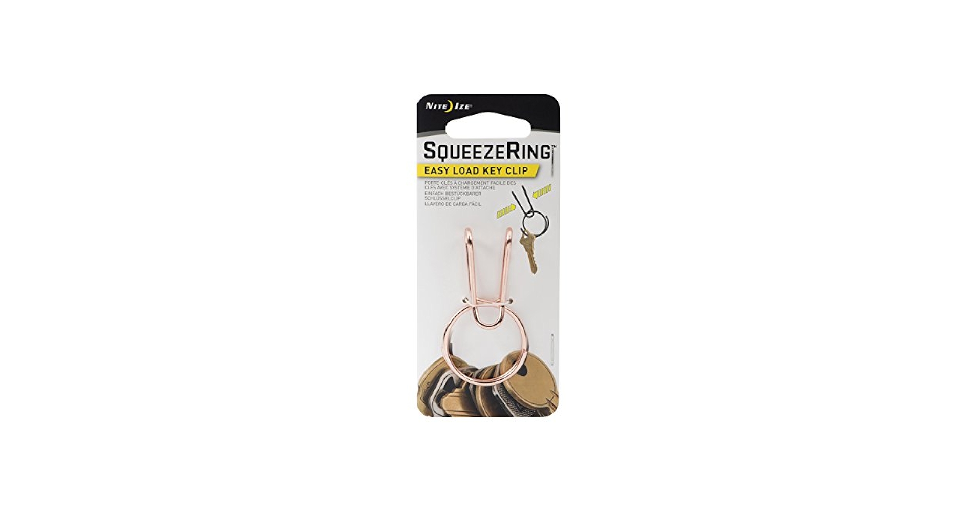 Amazon.com: Nite Ize KSQR-40-R6 SqueezeRing Key Clip, Copper