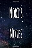  Nori\'s Notes: Personalised Name Notebook - 6x9 119 page custom notebook- unique specialist personalised gift!