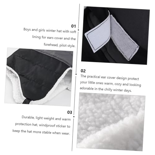 Unisex Windproof Hat for Boys and Girls Warm Snow Ski Hat Chin Strap Outdoor Cycling Skiing3