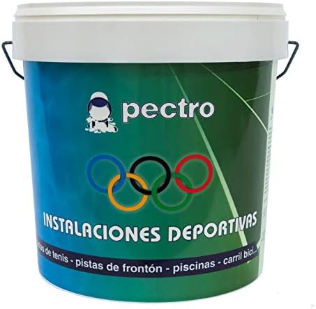 Floor Paint Concrete Paint Indoor and Outdoor 135 Fl. Oz. (4 L)  Floor protection paint for Sports courts driveways Basement Patio Storage Room Garage cement Tennis - diferents Colours (Green)