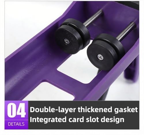 Twin Silikonpistole, Kartuschen-Kartuschenpistole für Doppelkomponenten (1:1 Mischverhältnis) bis zu 450 ml Manuelle Fugenapplikatorpistole für Klebstoffe, Dichtstoffe, Epoxy, Lila