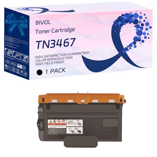 TN3467 TN3417 TN3437 Toner Cartridge Compatible for Brother DCP-L5500D MFC-L5755DW MFC-L5900DW MFC-L6900DW HL-5000D HL-L5200DW Printer (1 Pack Black)