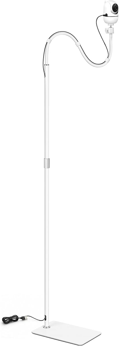 Adjustable 36.1"-83" Baby Monitor Floor Stand with Hidden Cable Management, Compatible with HelloBaby, Nanit Pro & Flex, Infant Optics DXR-8 Pro, Owlet, VTech, Momcozy & Babysense
