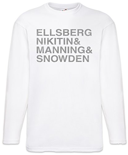 T-Shirt à Manches Longues Homme Coton Graphique Snowden Manning