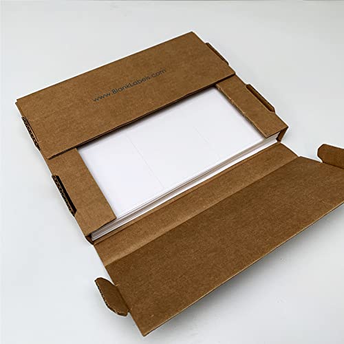 Blank Labels Address Barcode Shipping Labels, 4" X 3.33" (4 X 3-1/3) Permanent White Matte Label, Inkjet And Laser Printer Guaranteed Made In Usa, 6 Labels Per Sheet- 100 Sheets - 600 Labels #TOP1