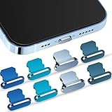 Amplia aplicación: el tapón antipolvo es compatible con los teléfonos iPhone de la mayoría de los tipos, incluido el compatible con iPhone 11, 12, pro, mini, X, XS, XR, 7, 8, 6, Plus, Max, Air, iPad Mini 4, iPad Mini 3, iPad Mini 2, etc.