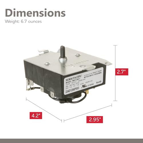 Image of Parts Master Replacement for GE /Hotpoint Dryer Timer - WE04X20415, PS9491767, AP5805477 - Hotpoint /GE Appliance Dryer Timer - 1-Year Limited Warranty