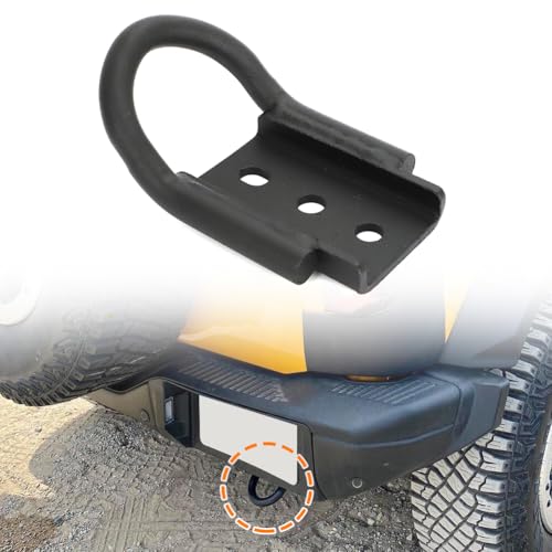 WIKIBB Black Rear Tow Hook for Ford Bronco 2021 2022 2023 2024 OEM MB3C-5B137-BB Single