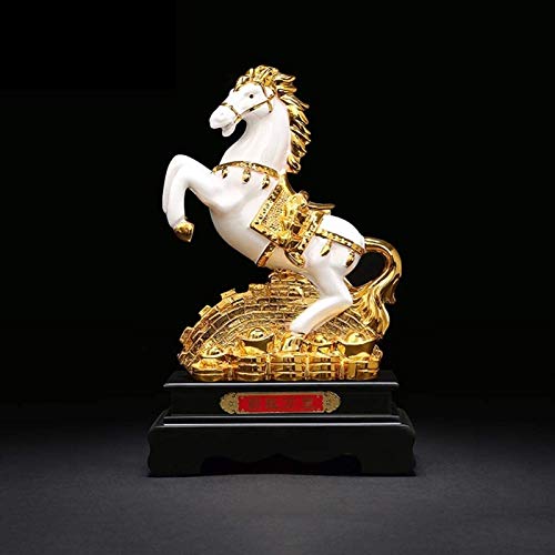 Ornements Cheval du Zodiaque en Résine - Artisanat d'Art et Décoration Feng Shui