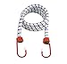 12-Pack Heavy Duty 24" Bungee Cords - 1/2-Inch Diameter Cord - PVC-Coated Steel Hooks