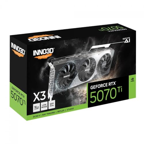 Image of INNO3D NVIDIA GEFORCE RTX 5070 Ti X3 16GB GDDR7 256-bit PCI Express Gen 5 Gaming Graphics Card - N507T3-16D7-176068N