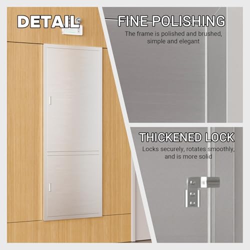 Puerta de acceso al ático con panel decorativo de acero para mejoras del hogar 5