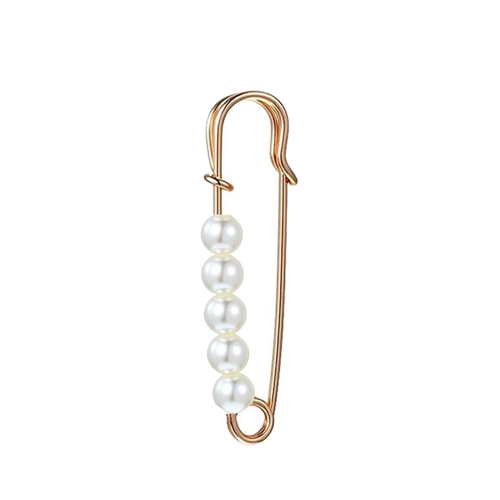 LUYSGBXR Brooch Pin 30pcs Fashion Brooch Pins Clip For Women Clothing Dress Extender Jewelry Making(Gold 6.5cm)