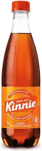 Kinnie - Classic Original Maltese Soft Drink, 12 x 500ml Bottles, Bittersweet Citrus Flavour, Sparkling Mediterranean Beverage, Low in Sugar and Caffeine-Free, Made in Malta