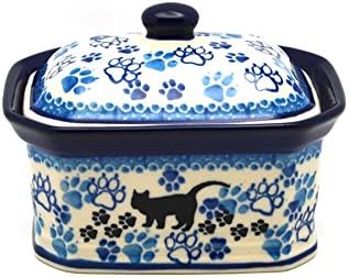 Polish Pottery Cake Box - Small - Boo Boo Kitty