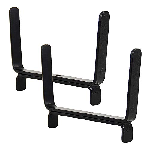 Flower Box Deck, Railing Brackets, Black (2 x 6 Inches) Stout Sheds