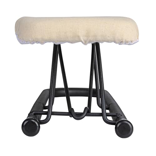 Household Essentials Accessory Sleeve Ironing Board, Plastic top, Foam Pad and Natural Cotton Cover, Heat-Resistant, Compact and Easy to Use, Matte Black Frame by Household Essentials - Image 6