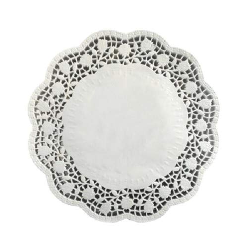 100 Tortenspitzen rund Ø 26 cm Weiss Tortenpapier Cover