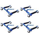 Aoile Wheel Dolly Set of 4, Hydraulic Lift 6000 lbs Car Skates with Foot Pedal, Go Jacks Wheel Dollies Set of 4, Car Dollies for Tire Auto Repair Moving Vehicle Positioning