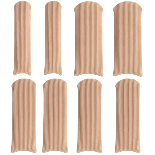 tiyiyok 8 Pièces Protection Orteils, Orteils en Nylon Découpable, Capuchon Orteil, pour Soins pour Les Doigts De Pieds, pour Cors, Ampoules, Callosités, Orteils et Doigts