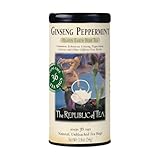 The Republic of Tea Ginseng Peppermint Herbal Tea, 36 Tea Bag Tin