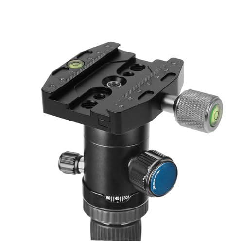 Abrazadera de liberación rápida con placa para trípode de cámara DSLR 7