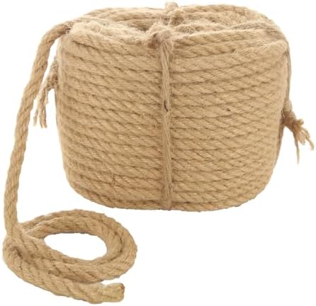 ASelected 30M X 10Mm Natural Jute Rope Sisal Rope For Cat Scratcher or ...