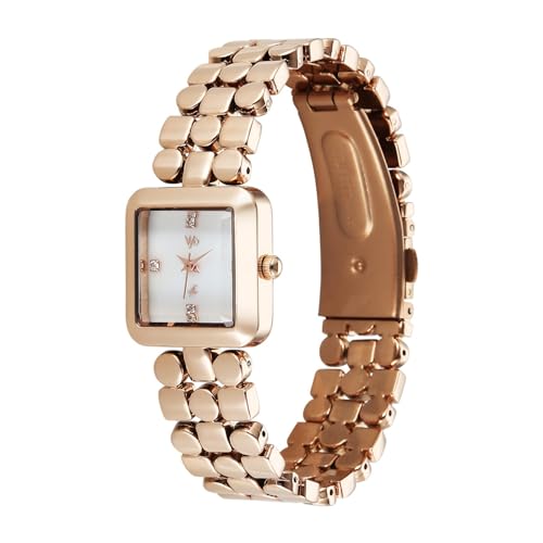 Image of Fastrack Vyb 6.0 Iconiquē Quartz White Mother of Pearl Shaped Dial Women's Watch | Stainless Steel Strap Material | Watches for Women Analog | Girl's Analog Watches - FV60083WM02