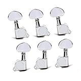  BESTonZON 6 PCS Chevilles De Tuning Électrique Pour Guitare écaniques En é Avec Vis De Montage Et Ferrules Accessoires Pour Guitares Acoustiques Et Électriques