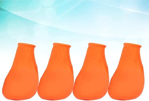 Miniatura 5 de Hemobllo Zapatos para perro, zapatos para perro, botas para perro, botas de lluvia de goma, 4 piezas de patas para perros para mascotas, gatos,