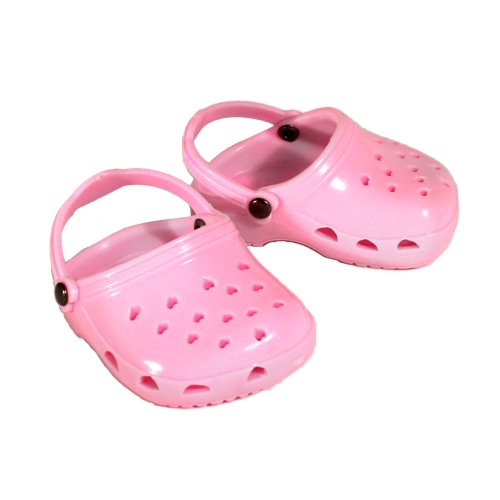 Sophia's Pink Garden Clogs Doll Shoes Fit American Girl 18-inch Dolls