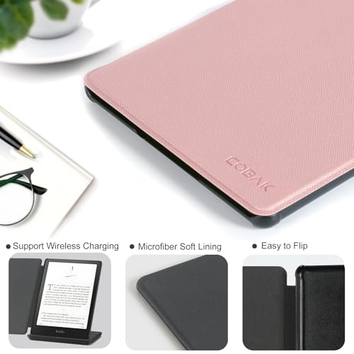 Image of CoBak Case for 7 inch E-Readers - All New PU Leather Cover with Auto Sleep Wake Feature for E-Readers 2024 Released