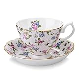 Matière : Céramique Crysdaralovebi Lot de tasses à café en porcelaine anglaise de luxe Tangshan en céramique