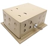 Thermostat Cover (Beige Metal Sentinel) - with Lock & Key