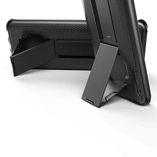 Encased Essential Phone Ph-1 Belt Clip Case (2019 Duraclip) Slim Grip Cover W/Rotating Holder (Essential Phone Ph1) Black #TOP5
