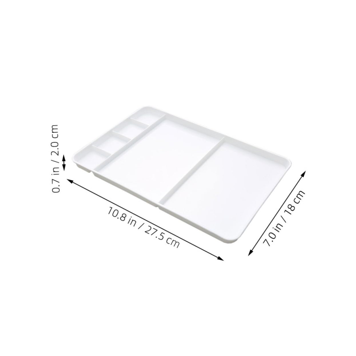 WEKAMOS Paleta de Colores de Superficie Lisa y Resistente de Pintura Plástica Bandeja de Mezcla de Plástico Adecuada para Pintores y Estudiantes