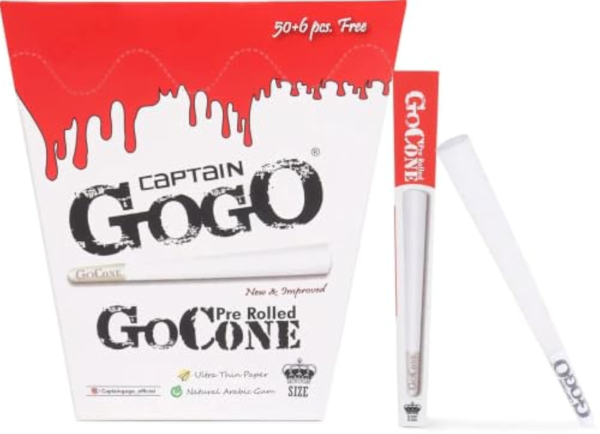CAPTAIN GOGO King Size Pre-Rolled Cones Combo Pack