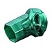 Lax Zombie Dyes Lacrosse Butt End/End Cap Men's from (Skull, Emerald Green), Standard shaft size