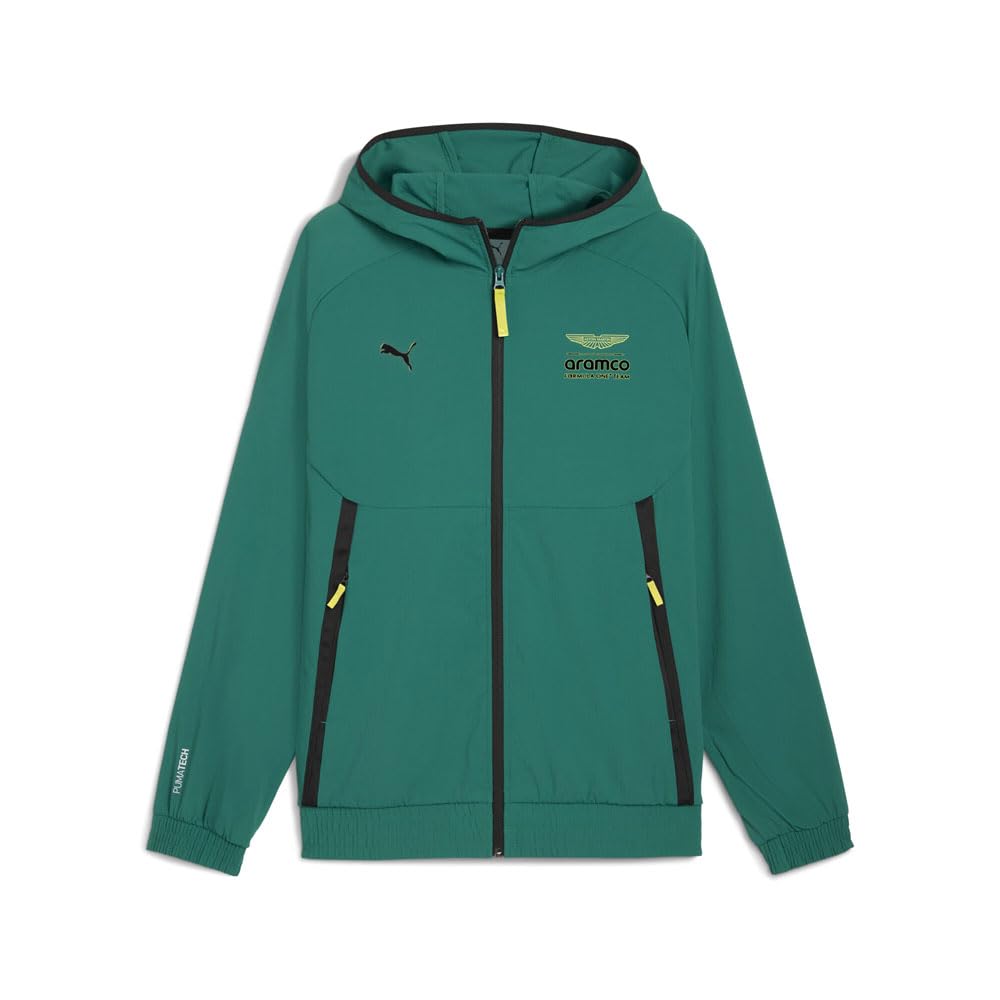 PUMA Mens Amf1 Lifestyle Tech Half Zip Jacket Athletic Outerwear Casual - Green - Size XS