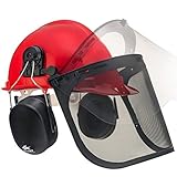 Úsalo en cualquier lugar. Mientras que este ligero sombrero duro está hecho para trabajos de silvicultura profesional, también protege contra lesiones mientras se utilizan chainsaws, recortadores de hedge, cortadores de arbustos, cortadores de arbusto y otras herramientas que requieren protección de cara, oreja, ojos y cabeza mientras trabajas.
