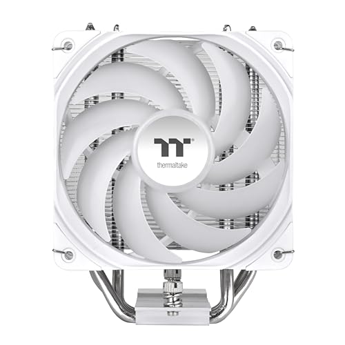 Image of Thermaltake UX500 ARGB White CPU Cooler; 5xO6mm Copper Heatpipes; 120mm PWM Fan; 700~1800 RPM; Intel /AMD Compatible; Single Tower; 260W TDP; White; CL-P145-AL12SW-A