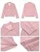 GRAPENT Women's Casual Basic Button Down Long Sleeve Stretchy Jean Trucker Denim Jacket with Pockets for Women Petite Color Pink X-Small Size 0 Size 2
