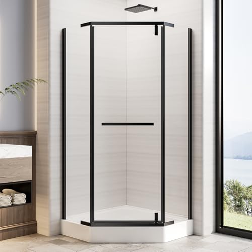 Neo-Angle Shower Door 36"D x 36"W x 72"H, Corner Shower