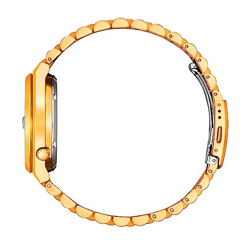 Citizen Stainless Steel Men Automatic Nj0153-82X Tsuyosa Collection Analogue Watch, Yellow - Image 3