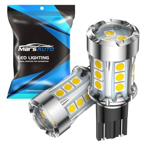 Marsauto 912 921 LED Bulbs Reverse Light, W16W 906 904 902 922 T15 Backup Light Bulbs, 2800Lumens 500% Brighter Super Bright Light 6000K Xenon White, Pack of 2 Cover
