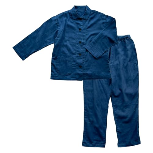 [Wasaraf] �킳��� ���f�B�[�X �K�[�[�p�W���} ���� �l�C�r�[ L�T�C�Y ���{�� ��100% �O�͖ؖ� �p�W���} ���[���E�F�A ������� �_�u���K�[�[ ������� ������