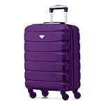 Flight Knight 55x40x20 Ryanair Priority Cabin Suitcase, Also for EasyJet, Jet2, Lightweight,ABS Hard Shell, Durable 4-Wheel Cabin Case, Carry-On Size 10kg Hand Luggage, Travel Bag- 55 x 40 x 20