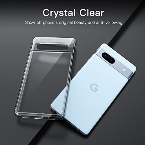 Image of JETech Case for Google Pixel 7a, Anti-Yellowing, Clear